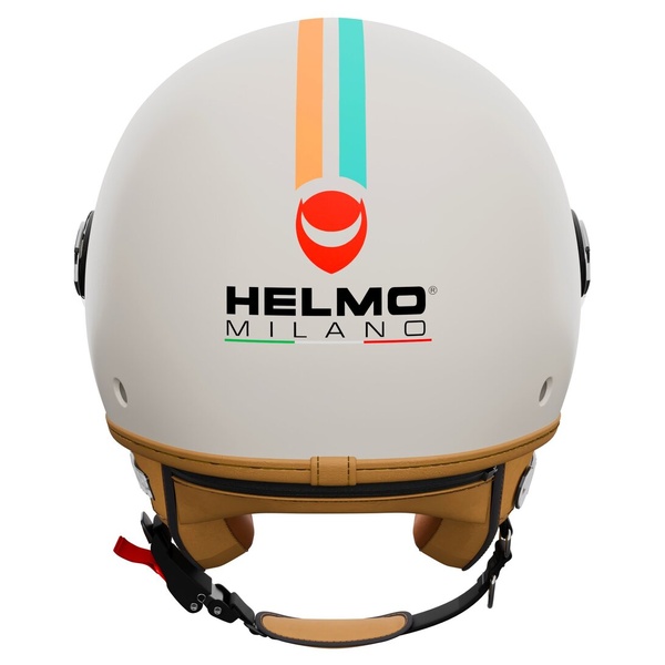 Veloce Riviera Crema Arancio Blu Helmet