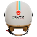 Veloce Riviera Crema Arancio Blu Helmet
