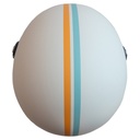 Veloce Riviera Crema Arancio Blu Helmet