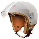 Veloce Riviera Crema Arancio Blu Helmet