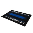 Door Mat 90cm x 60cm Pitlane Yama Blue
