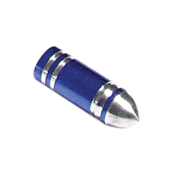 Valve Caps Bullets Blue 1-pair