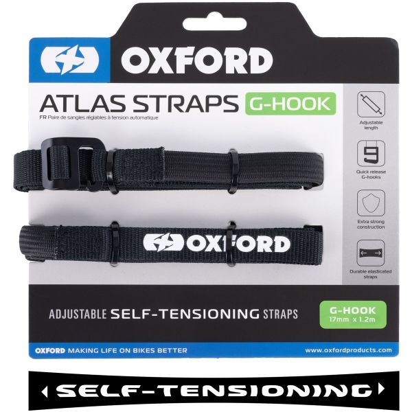 Atlas G-Hook 17mm x 1.2m Black (Pair)