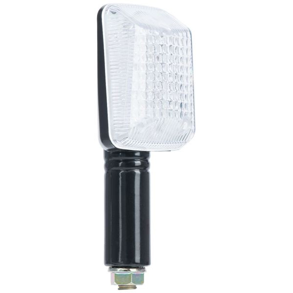 Rectangle Indicator Black Long Stem & Clear Lens