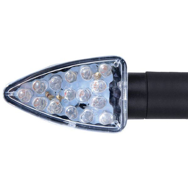 Arrow Indicator Black Long Stem & Clear Lens