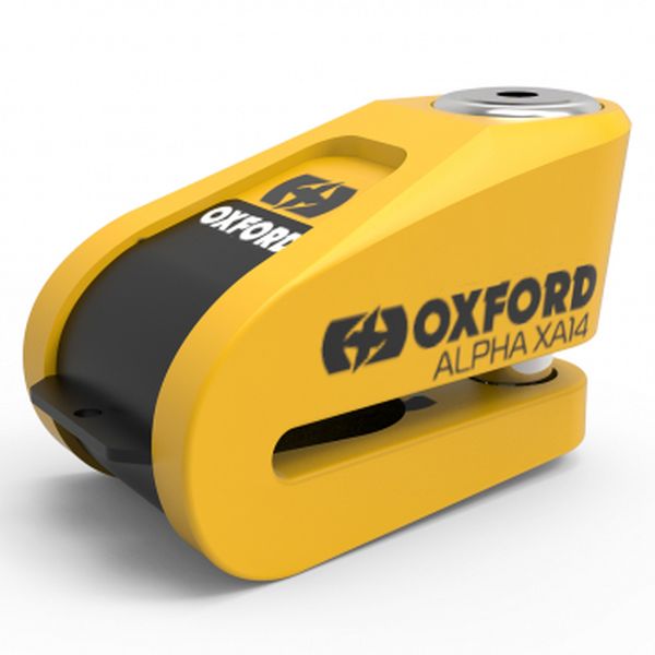 Alpha XA14 Alarm Disc Lock 14mm⌀ Locking Pin Yellow