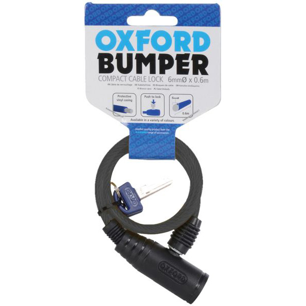 Bumper Cable Lock 6mm x 0.6mt Grey
