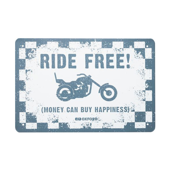 Garage Metal Sign - Ride Free 20x30cm