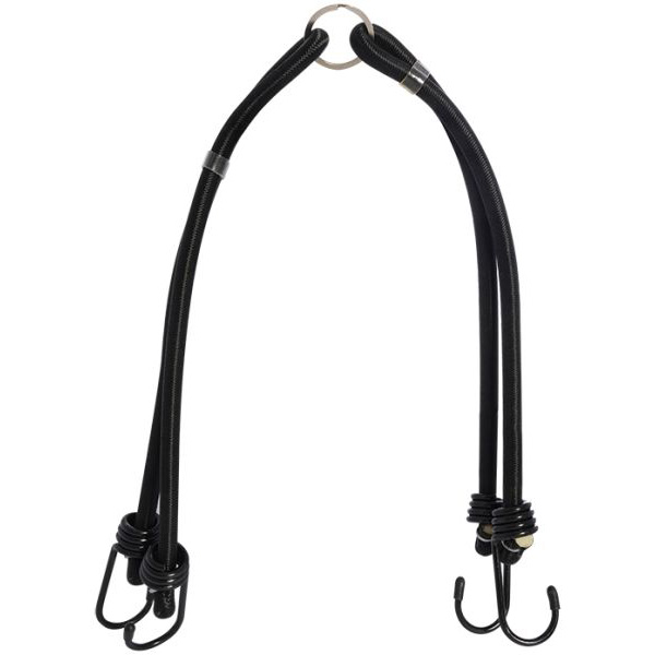 Double Bungee strap system 600mm Black
