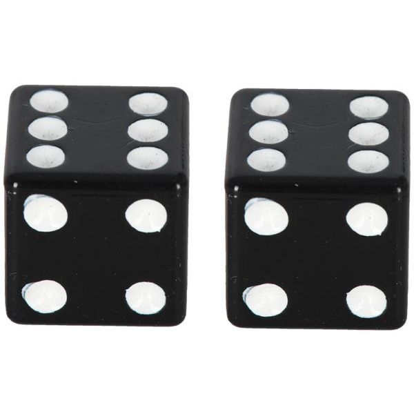 Valve Caps Lucky Dice 1-pair