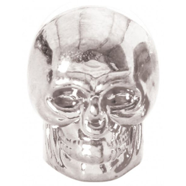 Skeleton Valve Caps Silver 1-pair