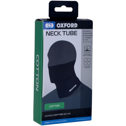 [CA100] Neck Tube Cotton Black