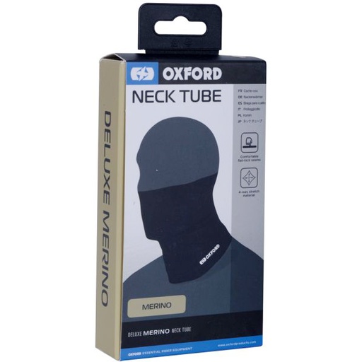 [CA125] Deluxe Neck Tube Merino Black