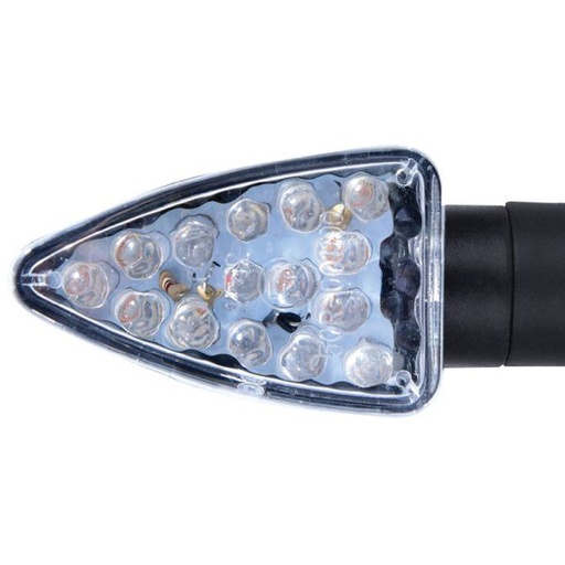 [EL337] Arrow Indicator Black Short Stem & Clear Lens