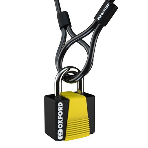 [LK222] Loop Lock10 Hooped Cable + Padlock 10mm x 1.8m
