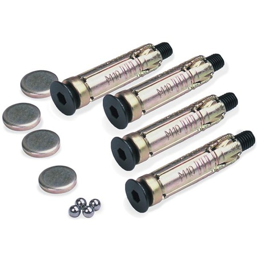 [LK398B] Ground Plugs Bolts 6mm Ball Bearings & Caps for Gr (4-piece)