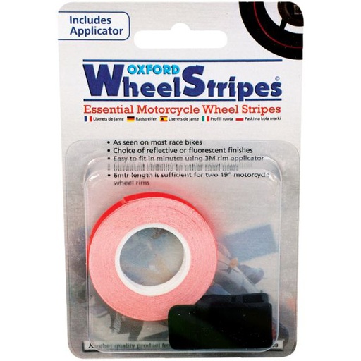 [OF614] Wheel Stripes 7mm x 6mt Fluo Orange