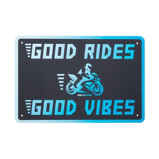 [OX379] Garage Metal Sign - Good Vibes 20x30cm