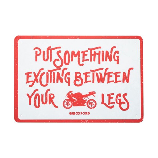 [OX389] Garage Metal Sign - Exciting 20x30cm