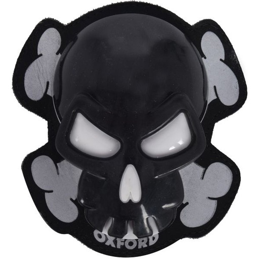 [OX683] Knee Sliders - Skull Black