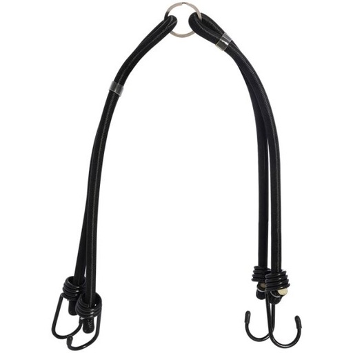 [OX715] Double Bungee strap system 600mm Black