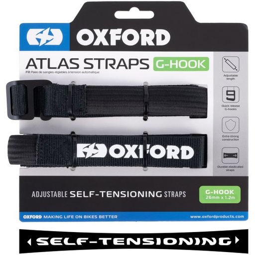 [OX306] Atlas G-Hook 26mm x 1.2m Black (Pair)