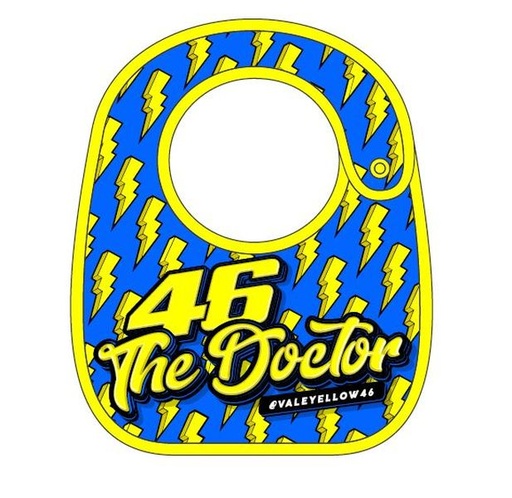 [75-VRKBI505103] VR46 Baby Bib 46 the Doctor