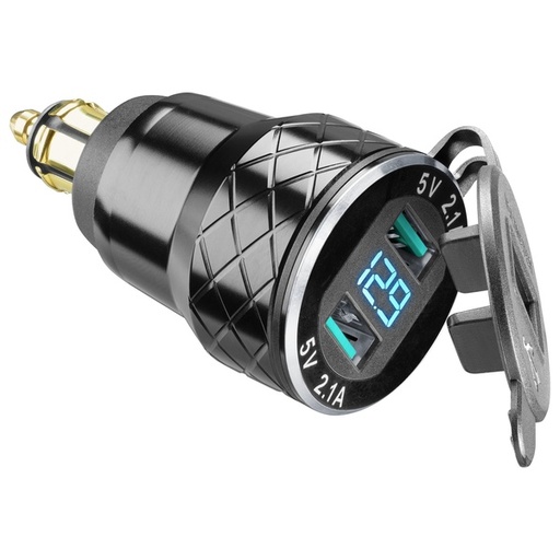 [ACCDIN2USBALU19] 2 USB Adapter for DIN Socket